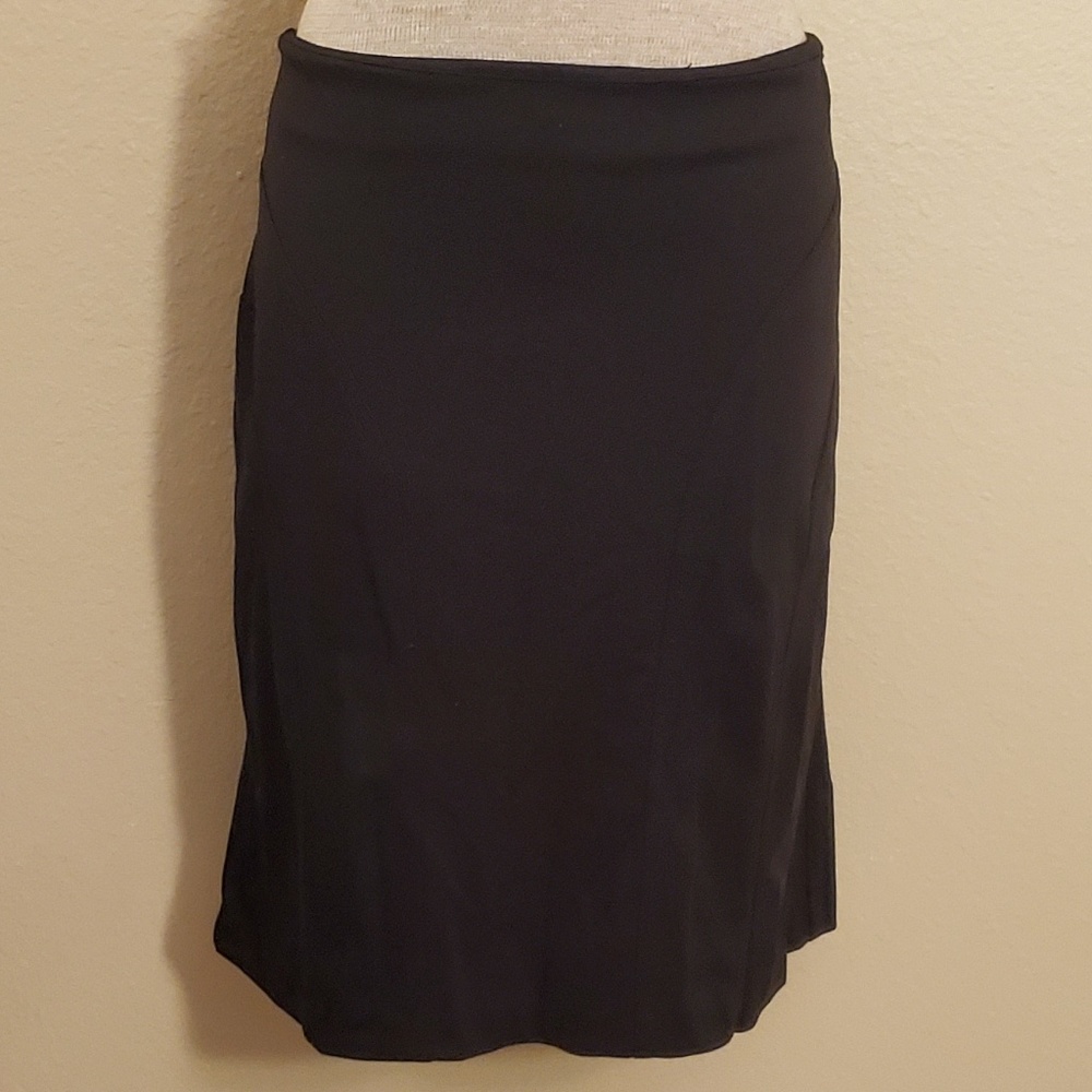 NY collection black flirty skirt sz 14